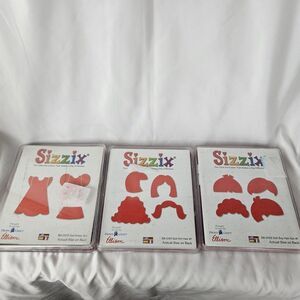 Set of 3 SIZZIX Doll Clothes Die Cuts‎